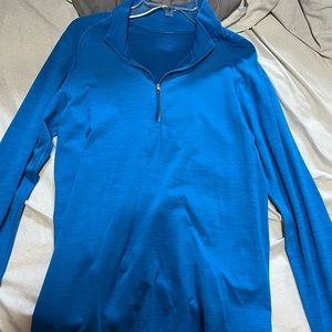 Lulu lemon quarter zip thinner material real nice blue